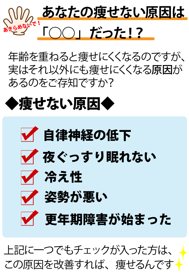 痩せない原因1